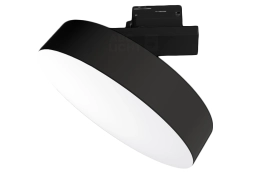 Lippe zwarte 3-fase railspot met noodunit en sensor Zwarte Lippe LED-railspot voor 3-fase stroomrails