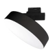 Lippe montageset voor 3-fase stroomrails, zwart