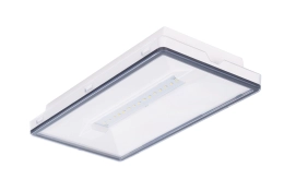 Witte rechthoekige VELLA LED SO 350-P CB IP65-noodverlichtingsarmatuur